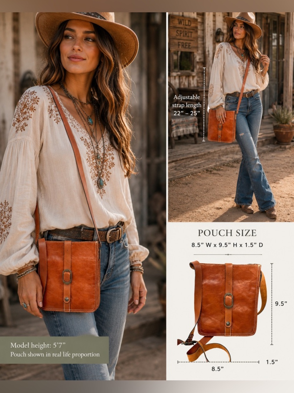 Vintage Soul: Patricia Nash Leather Rustic Venezia Crossbody Pouch